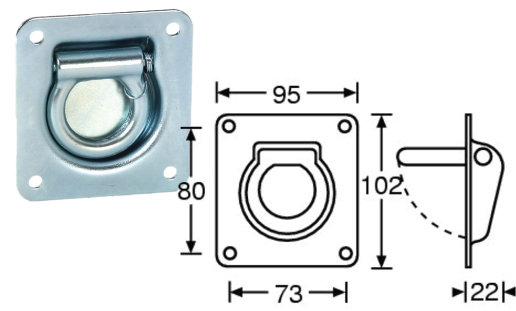 ANELLO CON MOLLA AD INCASSO PER SOSPENSIONE CASSE ANELLO CON MOLLA AD INCASSO PER SOSPENSIONE CASSE
